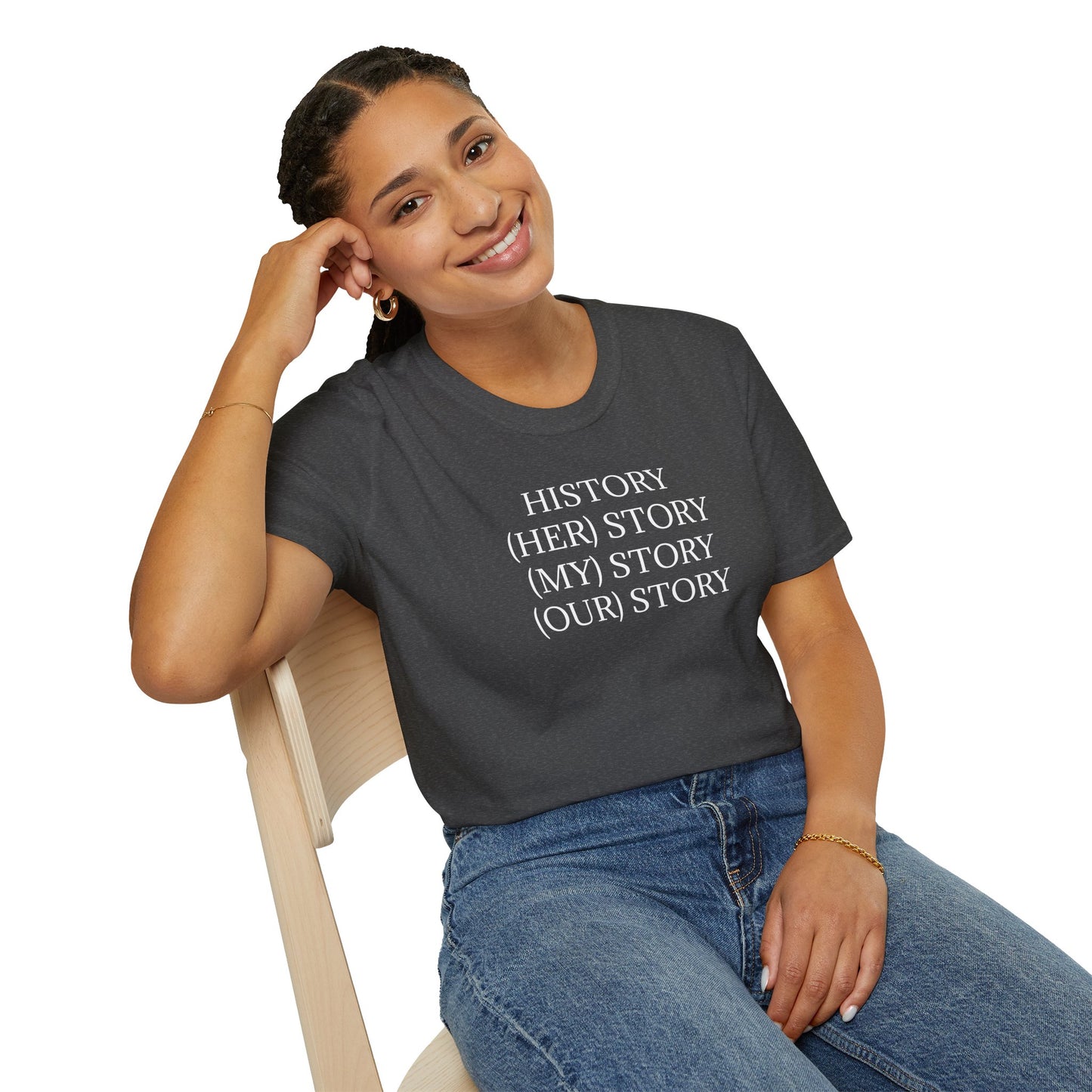 HISTORY, HER-STORY, MY-STORY, OUR-STORY | Spiritually Activated Alchemy Wear Tee by Artist, Vox Angelus, Channeled Images, Metaphysical T-Shirt, Mystical Apparel