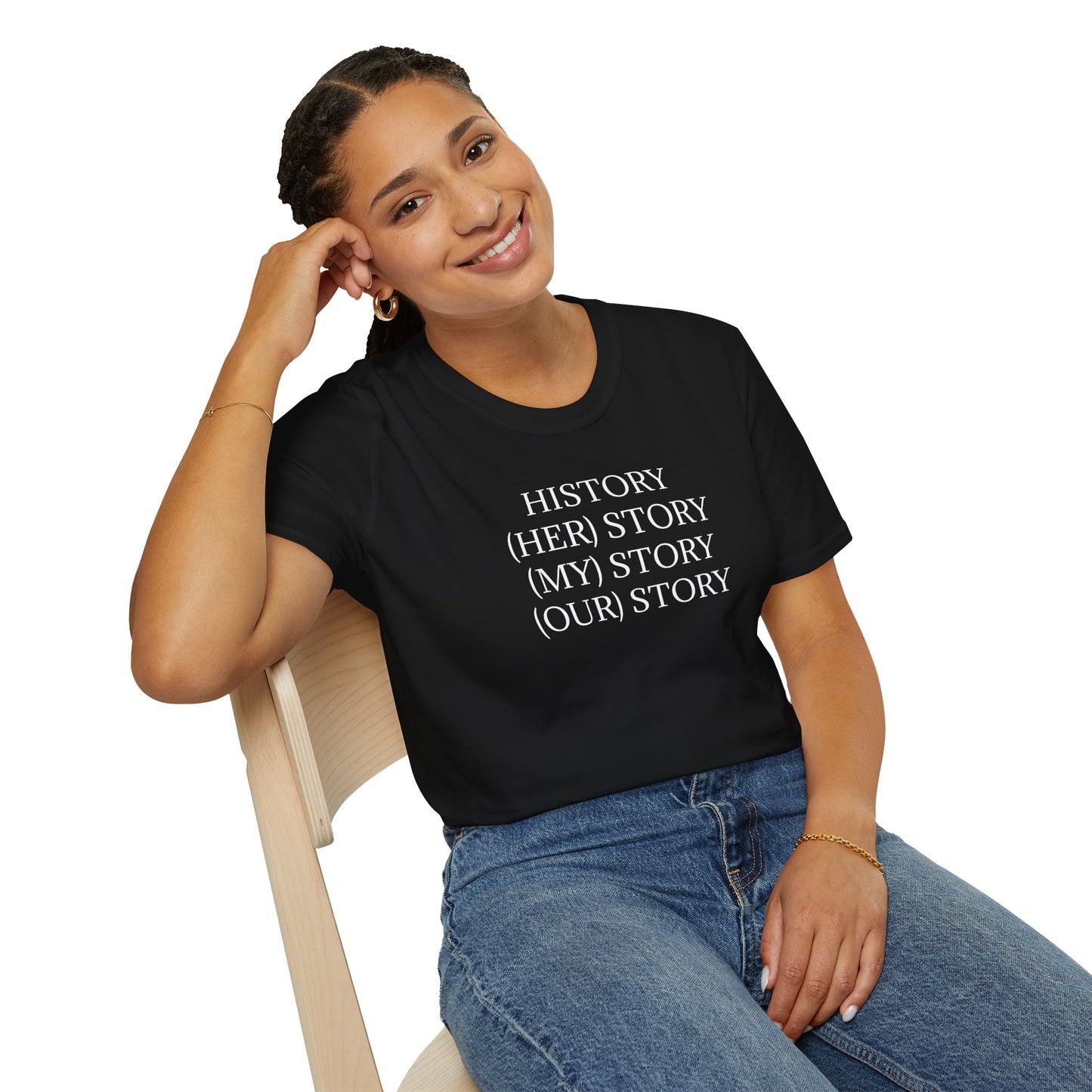 HISTORY, HER-STORY, MY-STORY, OUR-STORY | Spiritually Activated Alchemy Wear Tee by Artist, Vox Angelus, Channeled Images, Metaphysical T-Shirt, Mystical Apparel