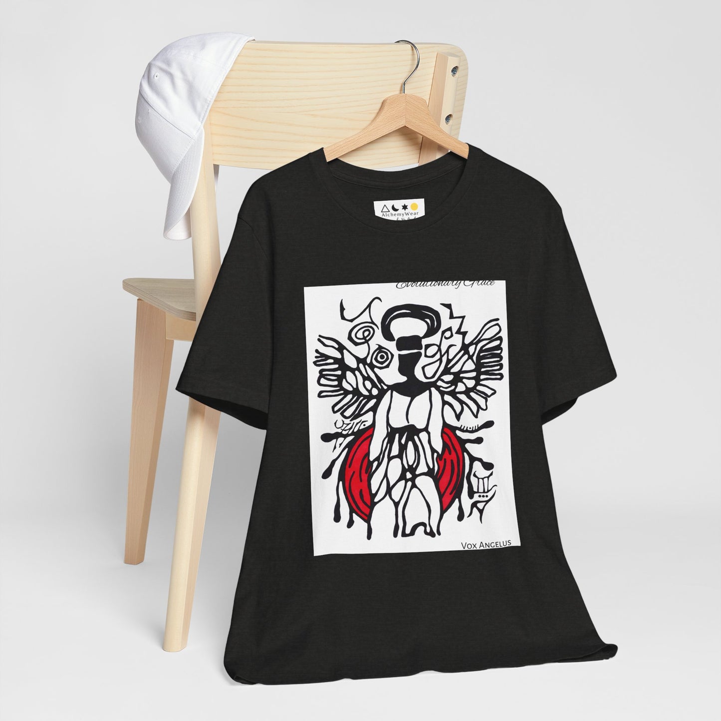 EVOLUTIONARY GRACE | Spiritually Activated Alchemy Wear Tee, Channeled Images, Metaphysical Mystical T-Shirt by Vox Angelus