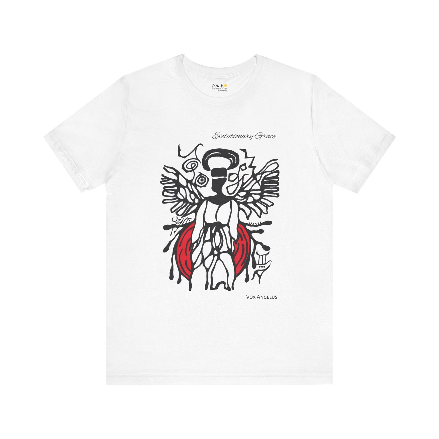 EVOLUTIONARY GRACE | Spiritually Activated Alchemy Wear Tee, Channeled Images, Metaphysical Mystical T-Shirt by Vox Angelus