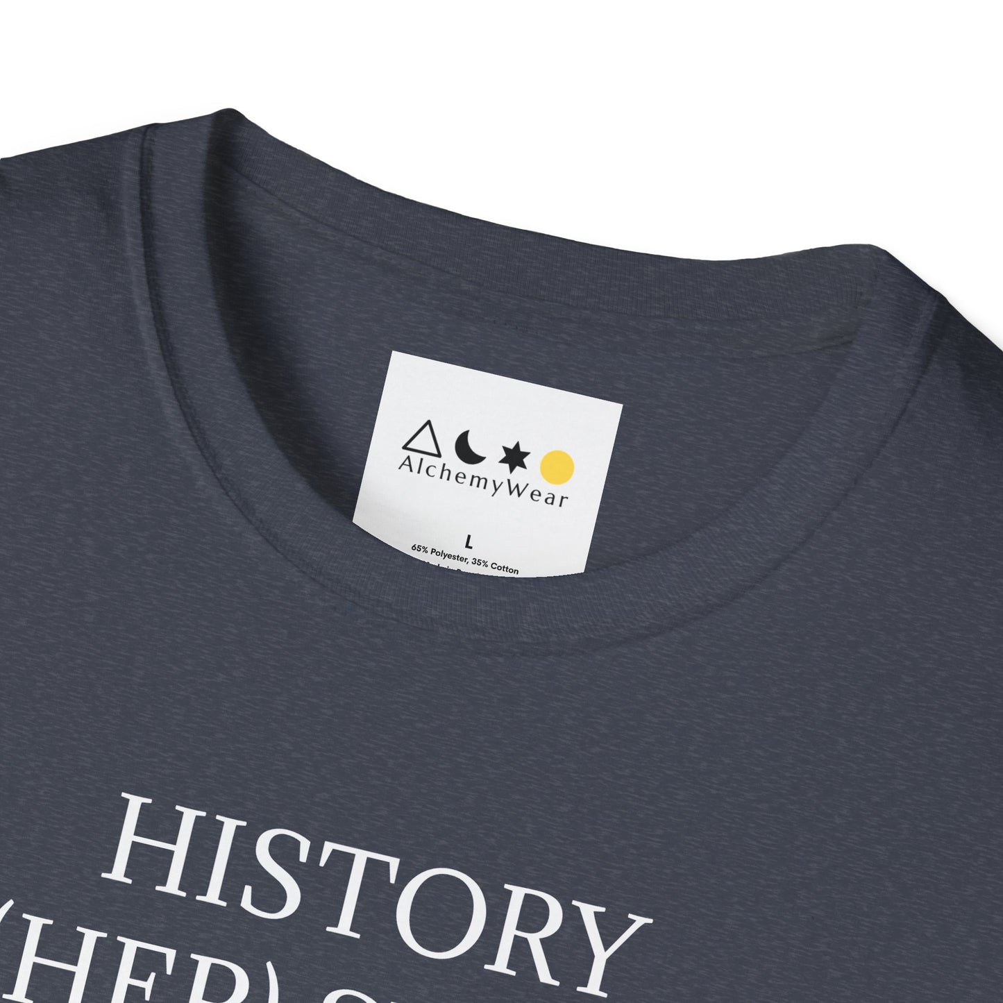 HISTORY, HER-STORY, MY-STORY, OUR-STORY | Spiritually Activated Alchemy Wear Tee by Artist, Vox Angelus, Channeled Images, Metaphysical T-Shirt, Mystical Apparel