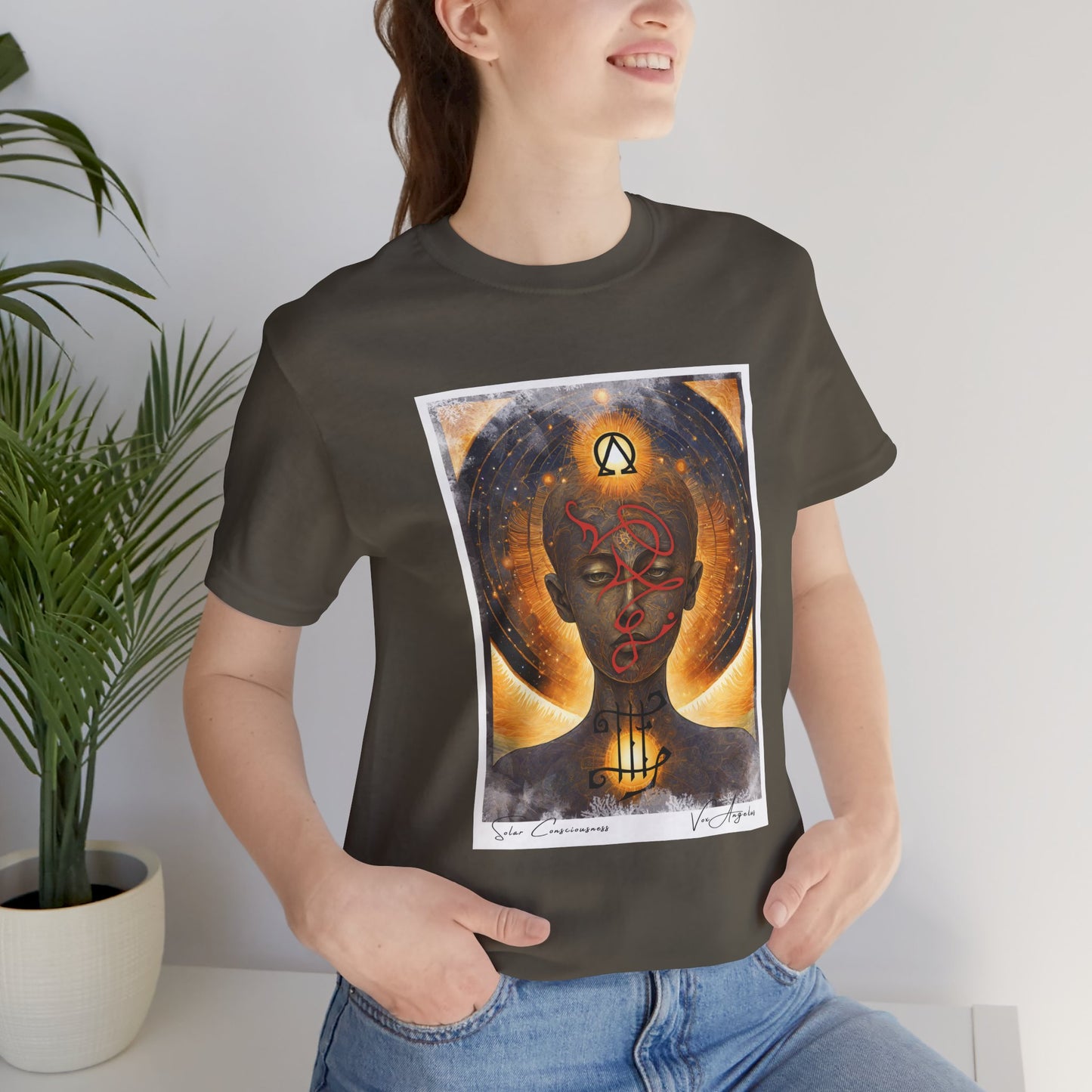 SOLAR CONSCIOUSNESS | Spiritually Activated Alchemy Wear Tee, Channeled Images, Metaphysical Mystical T-Shirt by Vox Angelus