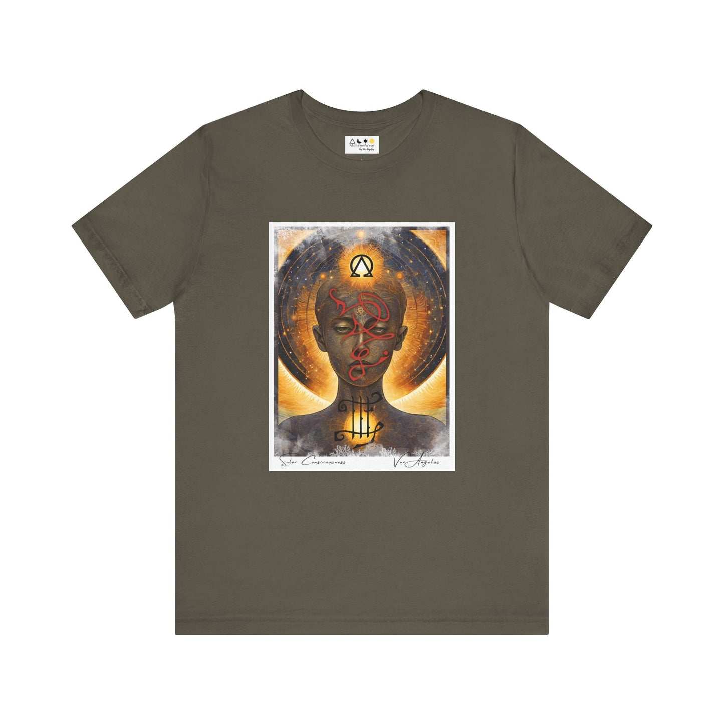 SOLAR CONSCIOUSNESS | Spiritually Activated Alchemy Wear Tee, Channeled Images, Metaphysical Mystical T-Shirt by Vox Angelus