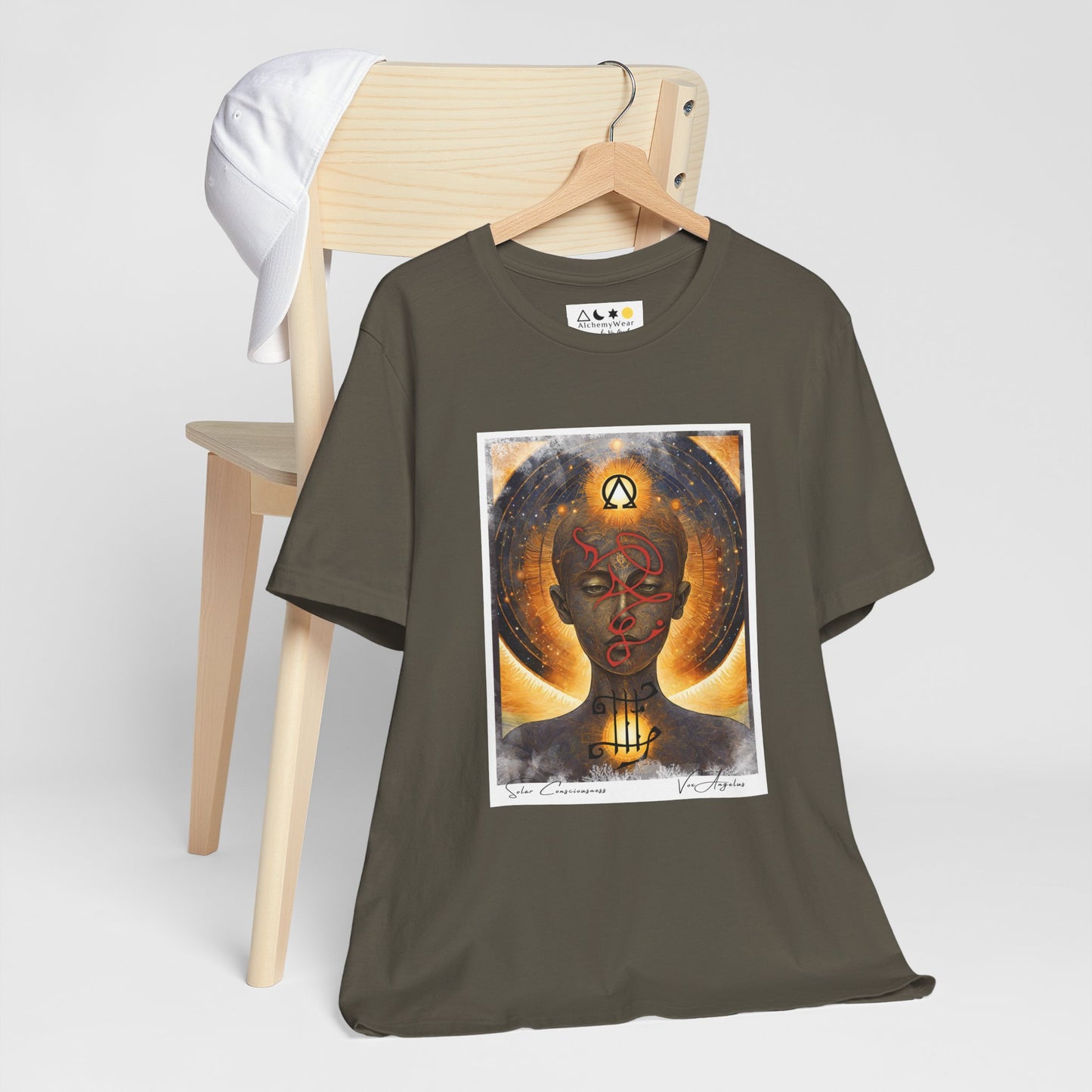 SOLAR CONSCIOUSNESS | Spiritually Activated Alchemy Wear Tee, Channeled Images, Metaphysical Mystical T-Shirt by Vox Angelus