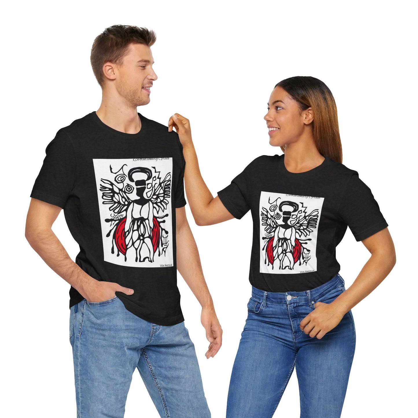 EVOLUTIONARY GRACE | Spiritually Activated Alchemy Wear Tee, Channeled Images, Metaphysical Mystical T-Shirt by Vox Angelus