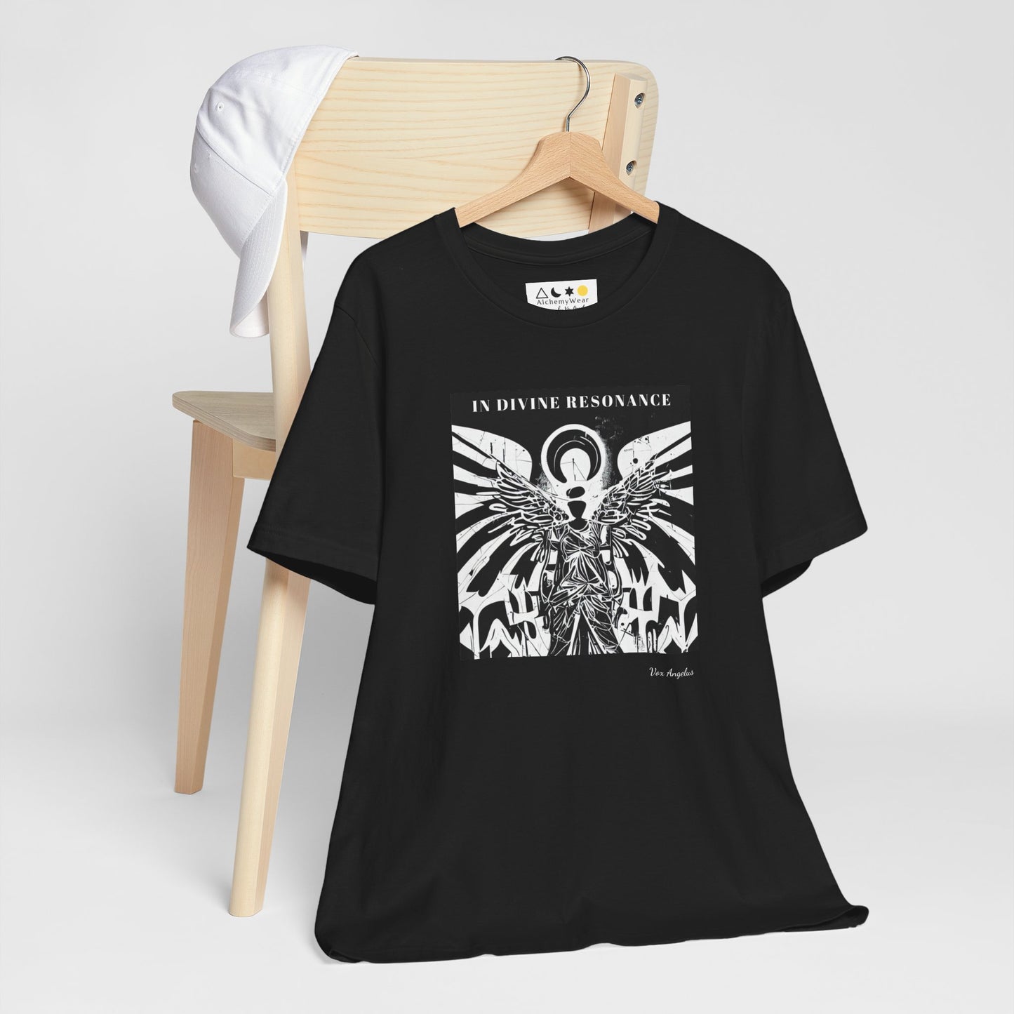 DIVINE RESONANCE | Spiritually Activated Alchemy Wear Tee by Artist, Vox Angelus, Channeled Images, Metaphysical T-Shirt, Mystical Apparel