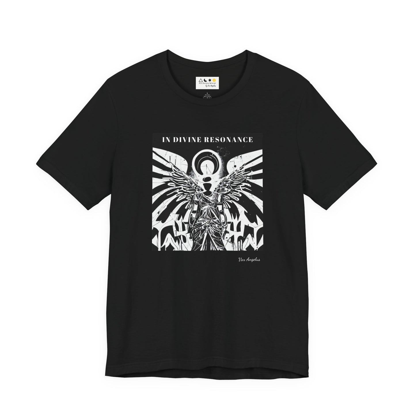 DIVINE RESONANCE | Spiritually Activated Alchemy Wear Tee by Artist, Vox Angelus, Channeled Images, Metaphysical T-Shirt, Mystical Apparel