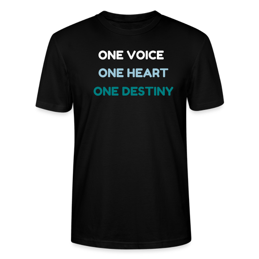 CREATION T-Shirt - "One Voice, One Heart, One Destiny" channeled by Artist & Musician, Vox Angelus Deus | CREATION Album Encoded Merch - black