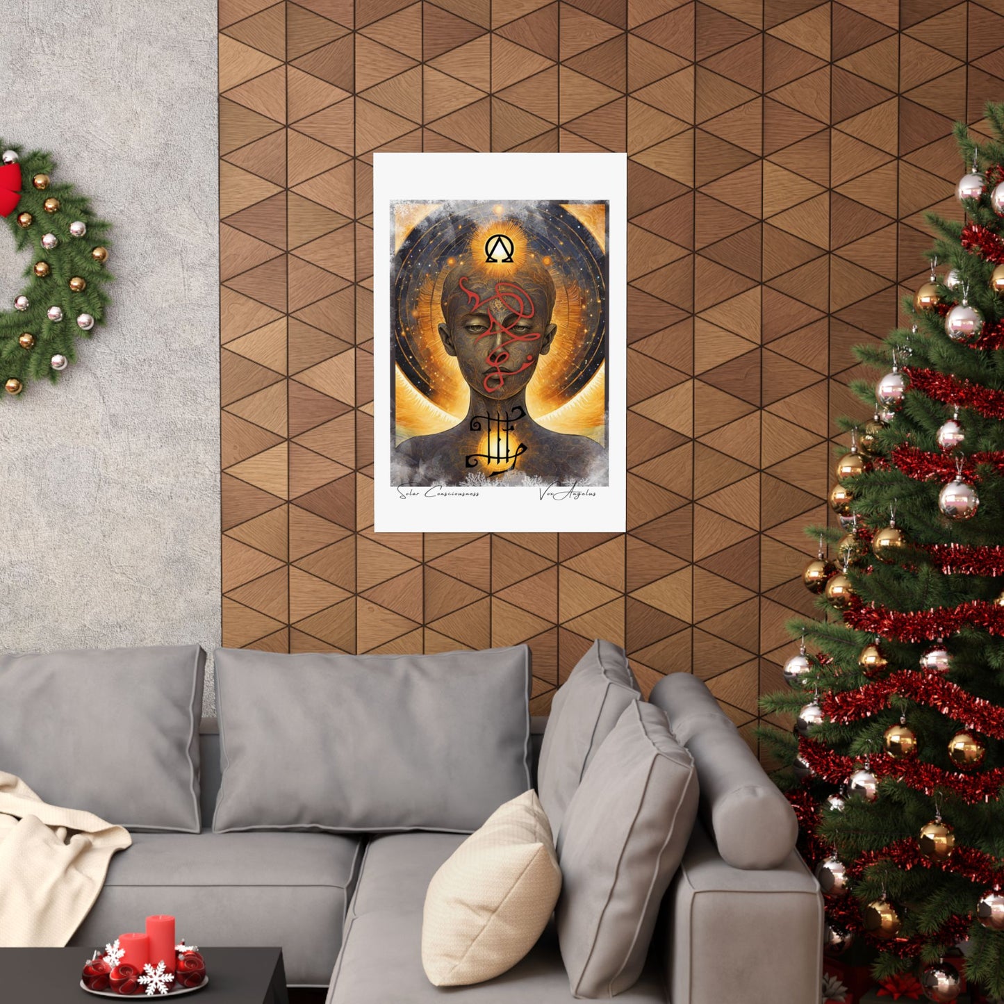 SOLAR CONSCIOUSNESS | Spiritually Activated Alchemical Art Poster | Channeled Metaphysical Mystical Art| Vox Angelus, Artist